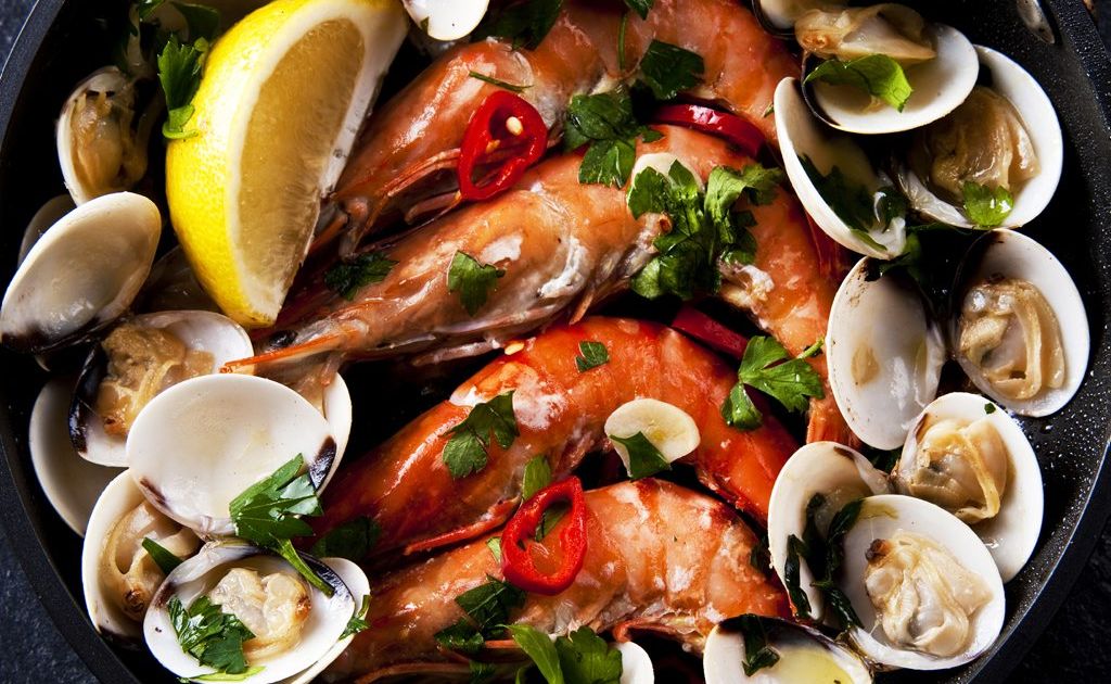 Most shoppers will go for a sample of different seafoods. Most shoppers will go for a sample of different seafoods.